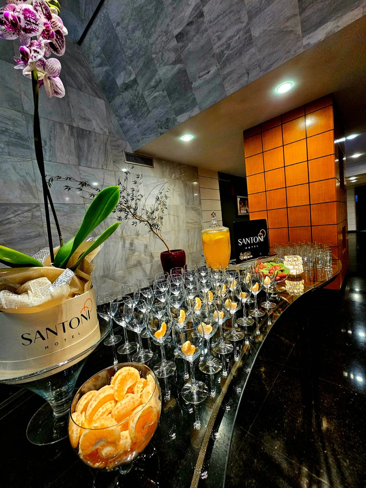 Espaço de eventos do Hotel Santoni