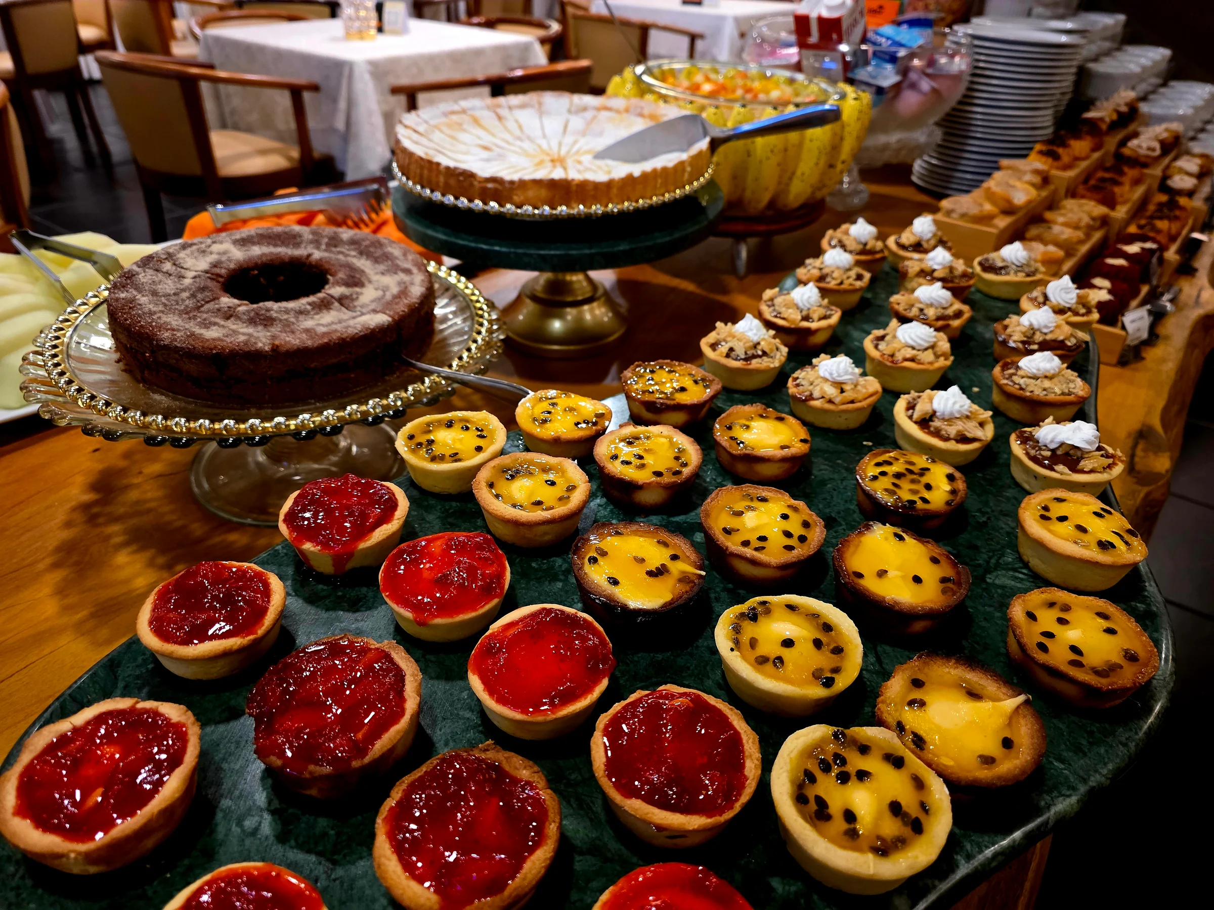 Buffet de café da manhã do Hotel Santoni